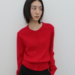 [지비에이치 어패럴] BUTTON CARDIGAN / RED 5011224855
