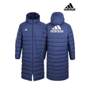 [아디다스]  남성 네이비 롱 다운자켓