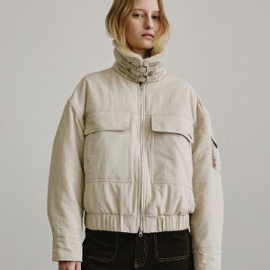 [아티드] 포켓 퍼 카라 점퍼_LIGHT BEIGE ATD3JP02LE