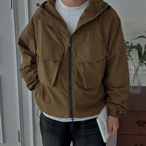 레일든 투웨이 스트링 후드 바람막이