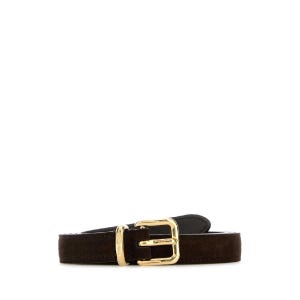 미우미우 MIU MIU 5CC6972CSS F0003 Dark brown suede belt