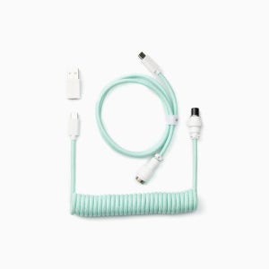 키크론 파스텔 항공 케이블 코일 USB C타입 민트