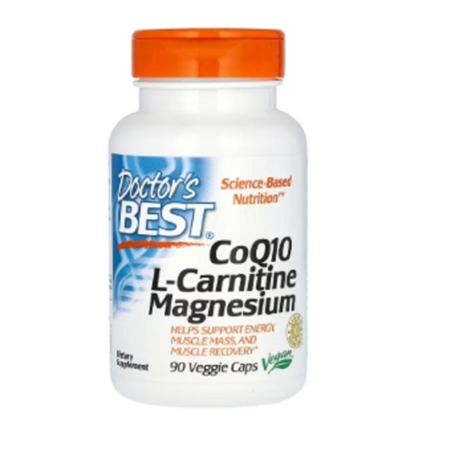 닥터스베스트 코큐텐 코엔자임큐텐 <b>CoQ</b>10 L-<b>카르니틴 마그네슘</b> 베지 캡슐 90정