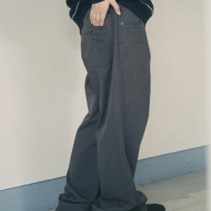 [오헤시오] NTC X OHESHIO ZIGZAG TWILL PANTS, CHARCOAL NPL7665CH