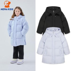 NEPA KIDS 네파키즈 걸스 리본 롱덕다운 자켓 KL82008