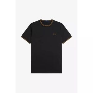 프레드페리 트윈 팁 티셔츠 블랙 Twin Tipped T Shirt Black Shade Q27 60168941 145518261