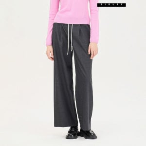 시슬리 아비곳 배색 웨이스트 밴딩 팬츠 SAPTC2561