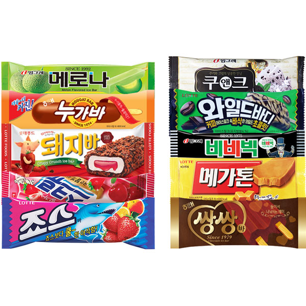 빙그레 메로나/비비빅/쿠앤크 인기 아이스크림바+쌍쌍바증정 30개 (14,990원) (쿠폰3,000원무료)