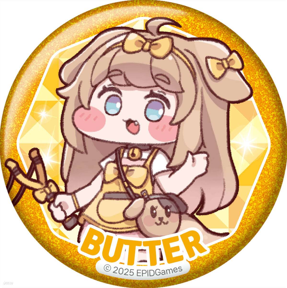 글리터 캔배지 : 버터