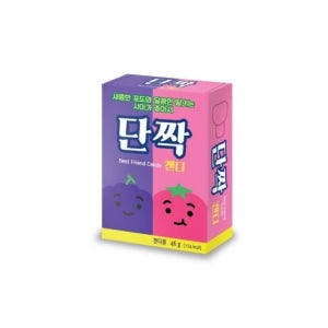 46G 5개-단짝.옛날간식.짝궁.짝꿍.캔디.사이가좋아서.포도딸기.군것질.단체간식.학원간식단짝