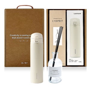 레스쁘리 고급 우유병 디퓨저세트 LL, 디퓨저 베이직 150ml + 텀블러 락앤락 슬림핏 원터치 판촉물 제작 전문~주방용품~텀블러(스텐)