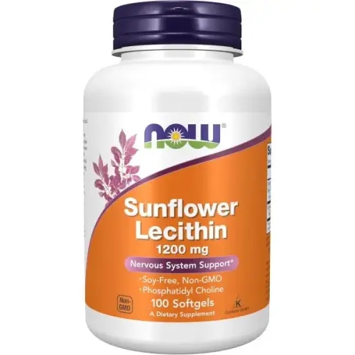 나우푸드 NOW Foods <b>Sunflower Lecithin</b> 1200MG, 100 Count