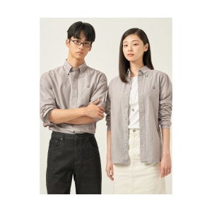 빈폴 BEANPOLE MEN [Essential] 남녀공용 옥스퍼드 솔리드 셔츠 브라운 BC5764E05D 498559