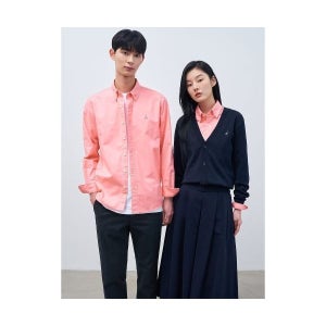 빈폴 BEANPOLE MEN [Essential] 남녀공용 옥스퍼드 솔리드 셔츠 핑크 BC4164E05X 498576