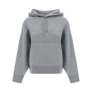 보테가베네타 후드 티셔츠 749454V33N0 BLUE 749454 V33N0 4121 25 FW 보테가 베네타 롱슬리브 캐시미어 블렌드 드로스트링 후드티 그레이