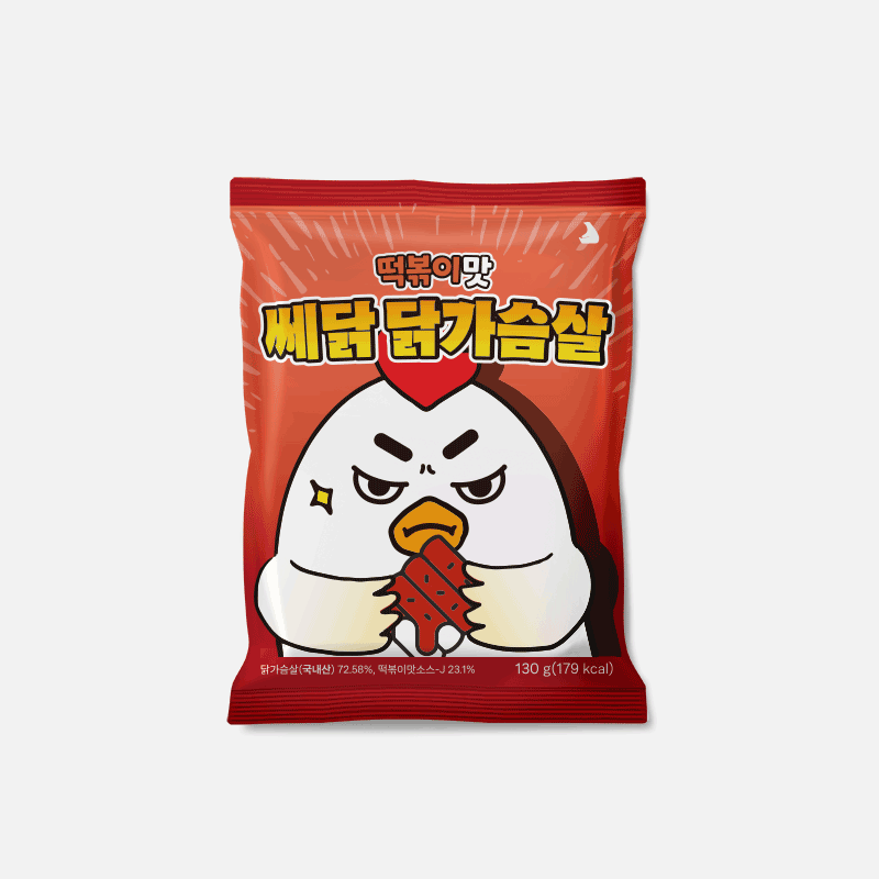 쎄닭 닭가슴살 떡볶이맛 제품 이미지