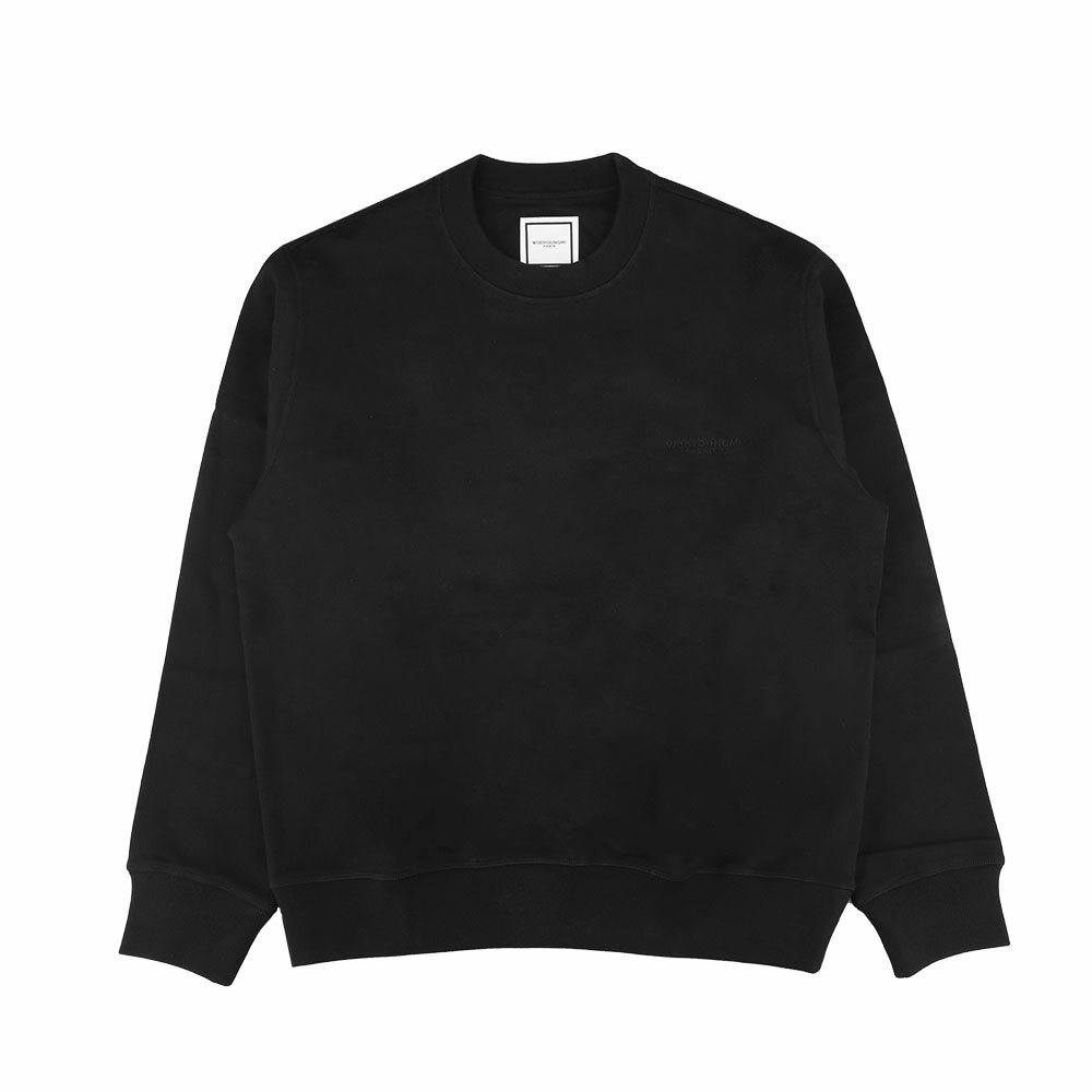 우영미 자수 라벨 스웨트셔츠 W253TS21