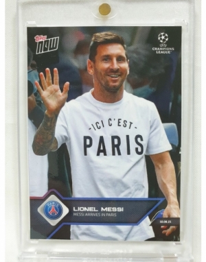 2021 TOPPS NOW Lionel Messi 탑스 나우 리오넬 메시 PSG 입단 기념 축구 카드
