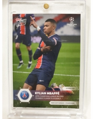 2021 TOPPS NOW 탑스 나우 킬리안 음바페 PSG 챔피언스 리그 축구 카드