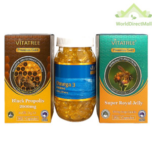 비타트리 프리미엄<b>골드</b> <b>로얄</b>제리 1600mg 365정 <b>프로폴리스</b> 365정 오메가3 365정