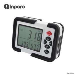 CO2 온습도 측정기 HT2000 실내외 공기질 경고음 LCD 백라이트 환기알림 모니터