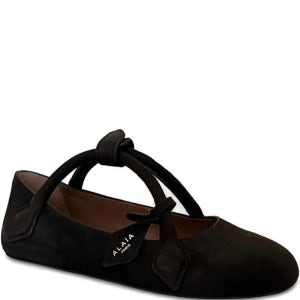 알라이아 매듭 스트랩 발레리나 플랫 슈즈 AA3A1011C0C05 145420983