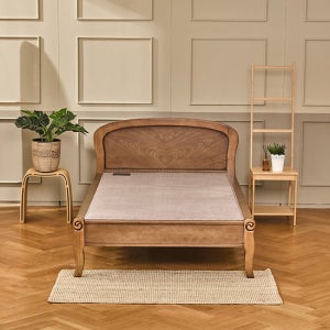 [현대의료기][SS]포그니처 라운드 황토흙침대 슈퍼싱글(SS)+리프트테이블+전용패드 TV상품