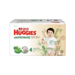 하기스 네이처메이드 밤부 팬티기저귀 대형 4단계(남아) 54매