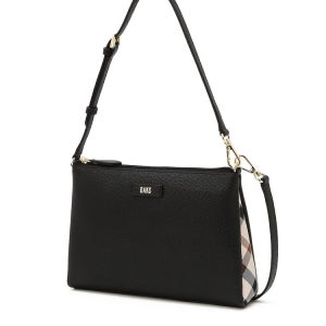 [닥스 액세서리 여성] [스테디셀러] 블랙 로고장식 소가죽 숄더백 WCBA4F722BK