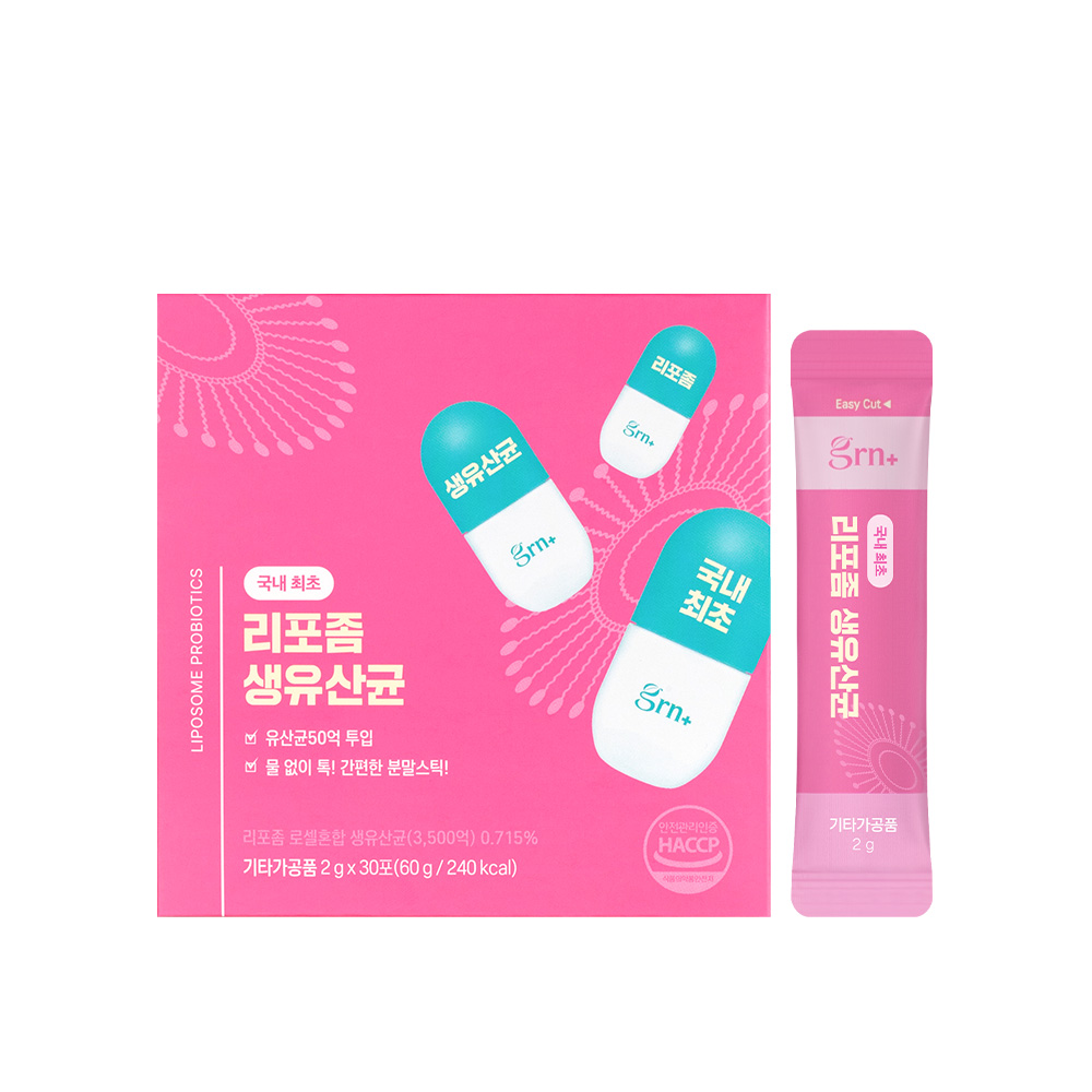 <b>GRN</b> 리포좀 생유산균 2g x 30포, 5개