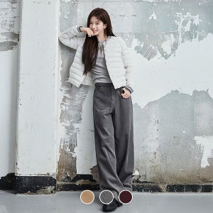 지오다노 415914 여 코듀로이 루즈핏 팬츠