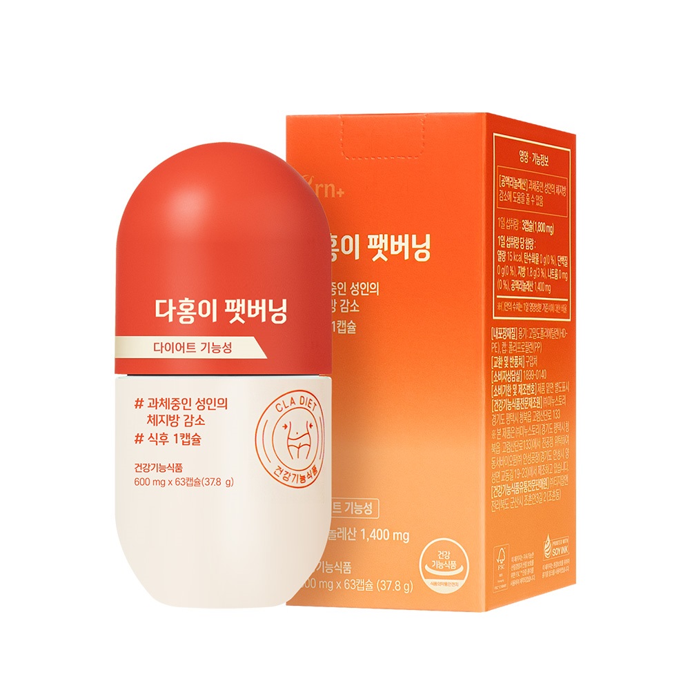 GRN 다홍이 팻버닝 600mg x 63캡슐, 1개