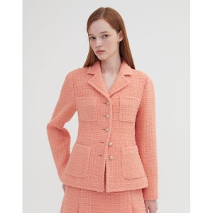 [질스튜어트뉴욕 우먼]  코랄 짜임 울혼방 트위드 자켓 JSJA3D200C2