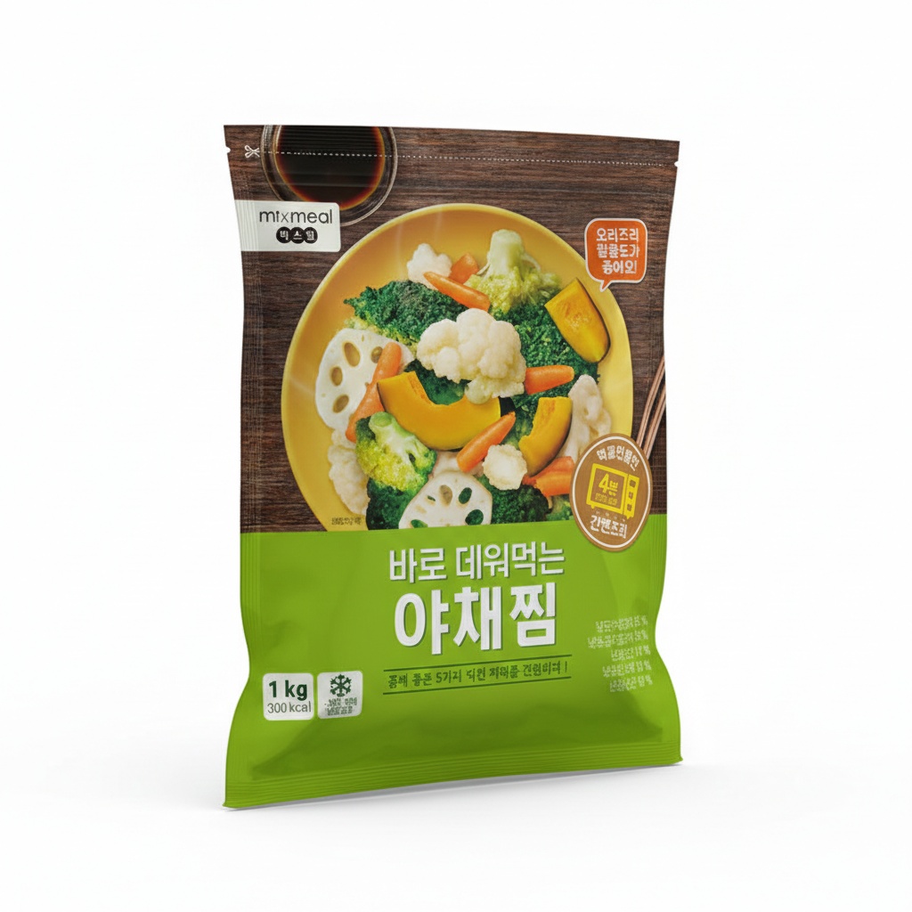 자연원 바로 데워먹는 야채찜 1kg, 1개 대표 이미지