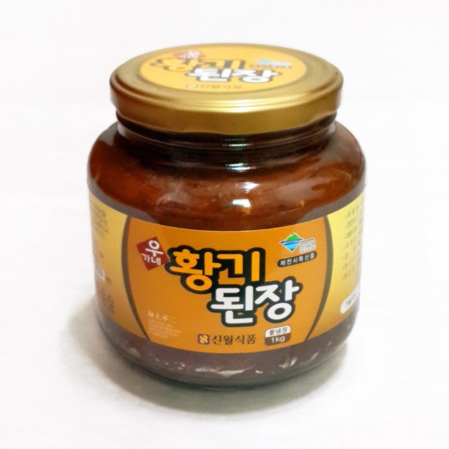 Woogane 100% Korean Soybean Traditional Doenjang Astragalus Doenjang 1kg, 1 pc