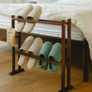 원목 실내화 거치대 슬리퍼 걸이 정리대 2단