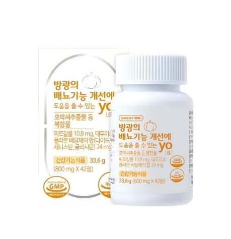 <b>그린스토어</b> 방광의 배뇨기능 개선에 도움을 줄 수 있는 요 800mg x 42정, 1개