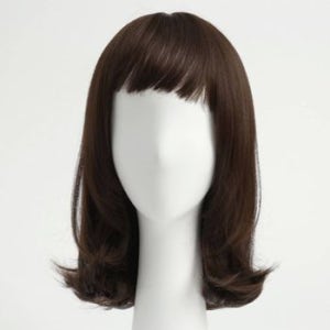 자연스러운 단발 여성 인모 가발 자연갈색 헤어스타일 여신머리 여성용