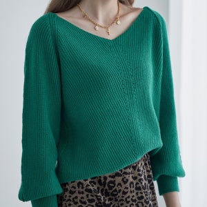 [박경림님착용] 데일리 이지스타일링 브이넥니트 ML12KN571FJY