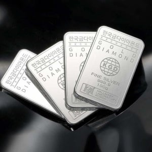 [한국금다이아몬드거래소] [한국금다이아몬드] 투자용 실버바 AG 100g 999.9 은투자 은시세 KSB_2_100