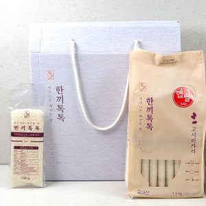 25년 햅쌀 밥맛이 깔끔한 한끼톡톡선물세트1호 3kg (고시히카리 150g 20팩)