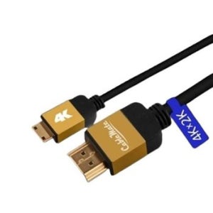 HDMI to Mini HDMI 2.0 ver 골드메탈 케이블 1m (WFK1IMG)