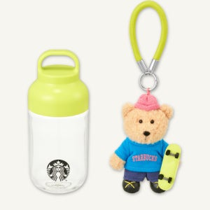 [스타벅스] 액티브 보드 보틀 베어리스타 키체인 1001678