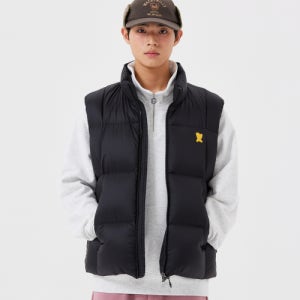 [와키윌리] 솔리드 립스탑 다운 베스트 블랙 WA2504DP15BK