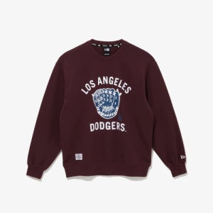 [뉴에라] MLB LA 다저스 글러브 맨투맨 버건디 14742041 14742041