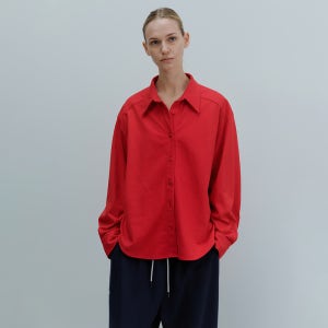 [문달] Eve Cotton Shirt in Red