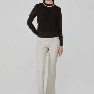 보스골프 시그니처 부츠컷 골프 팬츠 WOMAN ALMOND MILK