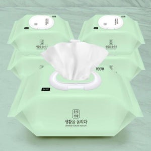 물티슈 캡형 순둥이 도톰한 100매 피톤치드향 20p