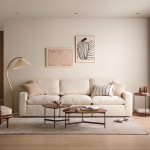 까사미아 캄포미니 4인소파_아이보리