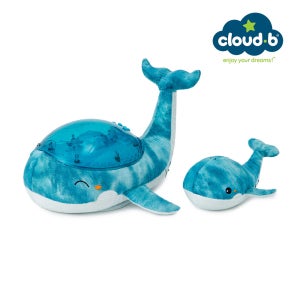 클라우드비 [클라우드비] 물결 멜로디 수면인형 고래 패밀리 블루